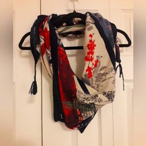 Floral scarf, one size fits all